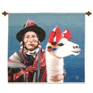  Wool tapestry, Beloved Llama
