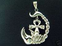 Egyptian silver king scorpion w/ Ankh pendant  