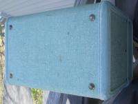 Vintage Samsonite Shwayder Bros Style 4212 Blue Glitter Train Case 
