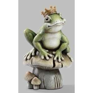  12.5 Josephs Studio Frog Prince Sitting on a Mushroom 