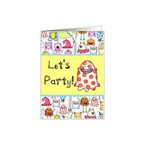  Little Monsters Birthday Party Card Toys & Games