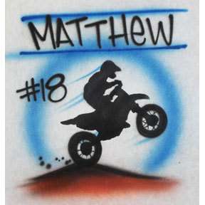 Motorcross dirt bike shirt any name custom personalized  