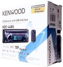 Kenwood KDC 448U In Dash Car CD/USB Receiver w/ Multicolor LCD Display 