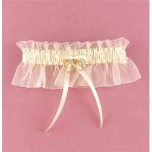  Ivory Linked at the Heart Garter