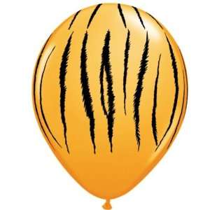  Lets Party By Jungle Tiger Stripes Latex Balloons 