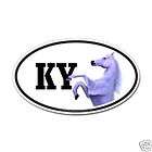KY Kentucky horse oval car truck trailer sticker decal