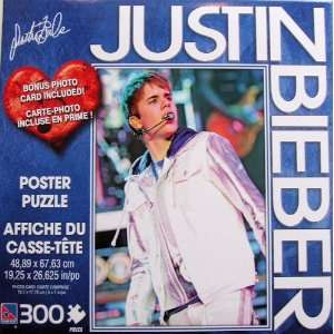  Justin Bieber 300 Piece Jigsaw Puzzle Poster In Concert 