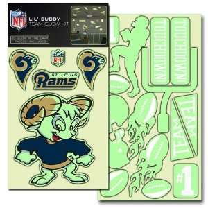  St. Louis Rams Lil Buddy 20 Decal Glow Kit Sports 