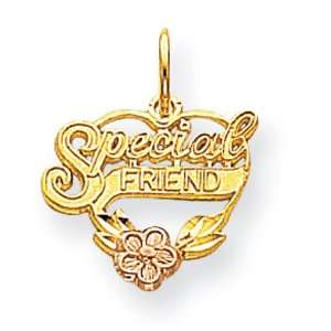  10k Special Friend Heart Charm West Coast Jewelry 
