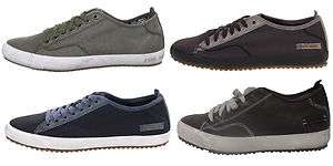   Mens Lowday Brown Grey Green Blue Canvas Fashion Sneakers Shoes Kicks