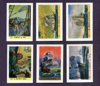 1936 PAC KUPS JOLLY ROGER PIRATE SET   48 CARD COMPLETE SET  