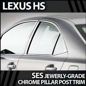  2010 2012 Lexus HS 6pc. SES Chrome Pillar Trim Covers 