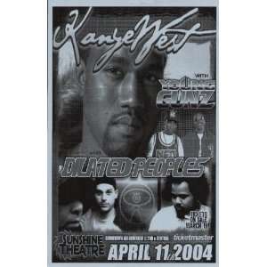  Kanye West Albuquerque 2004 Concert Poster