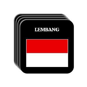  Indonesia   LEMBANG Set of 4 Mini Mousepad Coasters 