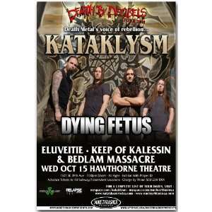  Kataklysm Poster   Concert Flyer   Death By Decibels Tour 