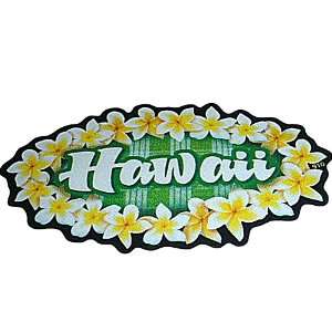  HAWAII PLUMERIA LEI DECAL Automotive