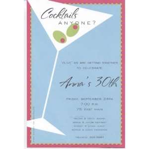  Tipsy Martini Invitation