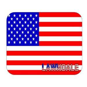  US Flag   Lawndale, California (CA) Mouse Pad Everything 