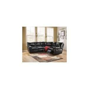  Moreno DuraBlend   Black Reclining Sectional by Signature 
