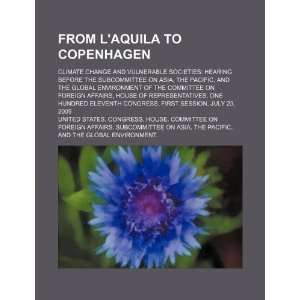  From LAquila to Copenhagen climate change and vulnerable 