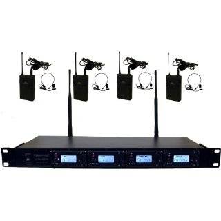  HSU8900L 100 Channel Wireless Microphone System with Lapels & Headsets