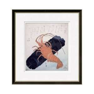  Langoustine With A Block Of Charcoal C1830 Framed Giclee 