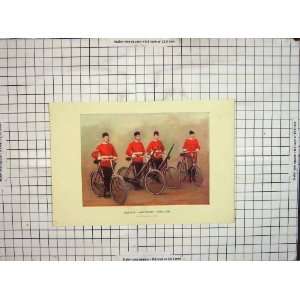  Lancashire Fusiliers Cyclists Gregory Colour Print