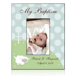  Personalized Little Lamb Baptism Frame Baby