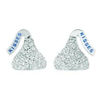 Hersheys Kiss Jewelry Sterling Silver Medium Flat Back Shaped Lever 