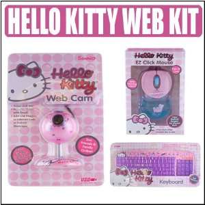   Webcam Plus Hello Kitty Keyboard 90309 and Hello Kitty Mouse 81409