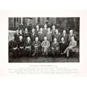  1928 Print First Labour Cabinet England United Kingdom 
