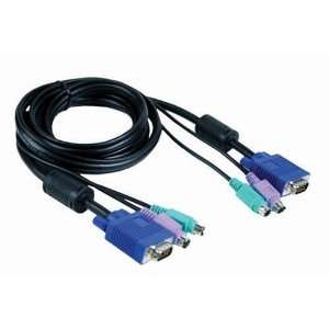  D Link DKVM CB3 10ft KVM Cable Male to Male Connector 