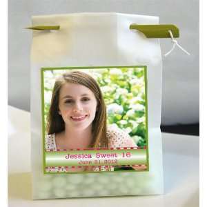  Sweet 16 Photo Personalized Favor Bags Health & Personal 