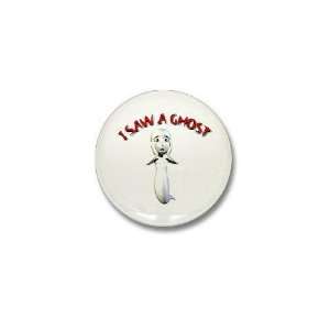  I Saw A Ghost Gothic Mini Button by  Patio, Lawn 