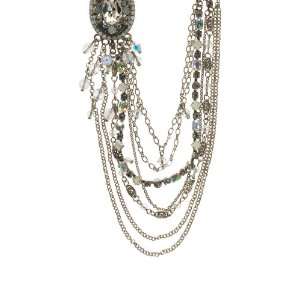  Sorrelli White Bridal Swarovski Crystal Necklace Jewelry
