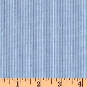  62 Wide Yarn Dyed Shirting Stripes White/Blue Fabric By 