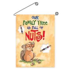 Our Family Tree is Full of Nuts Garden Flag Patio, Lawn 