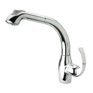   Single Hole Faucets Faucets Brushed Nickel PVD Body Black Head