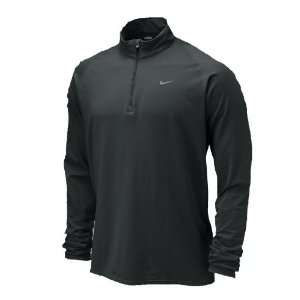  Nike Mens Element Half Zip Running Shirt Black Size XL 
