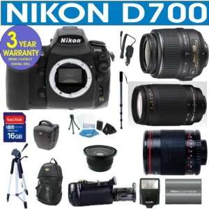 18 55mm VR Lens + Nikon 70 300mm Zoom Lens + Vivitar 500mm Mirror Lens 