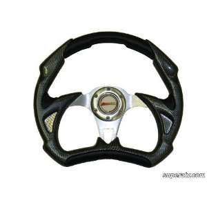  #810 Black Steering Wheel For Kawasaki TERYX. Automotive