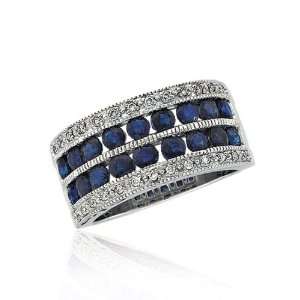  sapphire & diamond anniversary band Jewelry