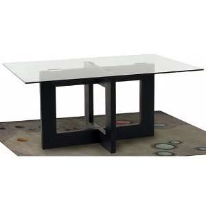  Rectangle Glass Top Dining Table