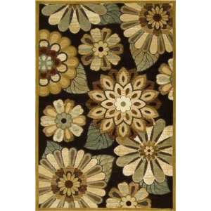  Central Oriental   Fusion   Funky Flower Area Rug   33 x 