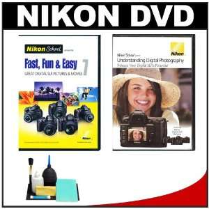  2 Nikon School DVDs   Fast, Fun & Easy 7 for D3000, D3100 