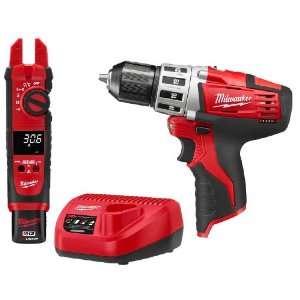    21P M12 12V Cordless Fork Meter with 2410 Cordless Drill Combo Kit