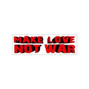  MAKE LOVE NOT WAR   Window Bumper Laptop Sticker 