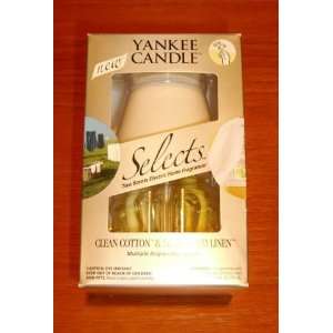 Yankee Candle, CLEAN COTTON & SUNWASHED LINEN, Two Scents Electric 