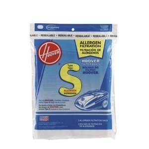  Vacuum Cleaner Bags, Hoover Type S, Allergen Filtration 