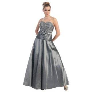  Strapless Tulle Prom Dress Holiday Formal Ball Gown Gold 